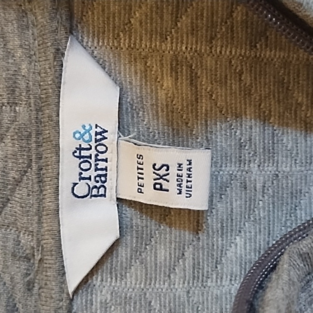 CROFT&BARROW SOFT GRAY JACKET, BLAZER STYLE SZ PXS - Picture 10 of 12